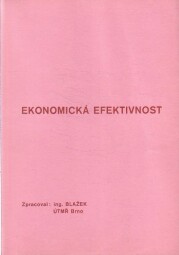 Ekonomická efektivnost od Ing BLAŽEK